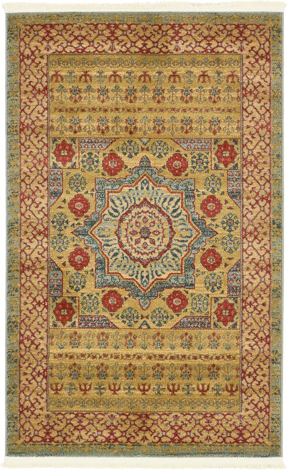Detailfoto van 95cm x 160cm Mamluk Vloerkleed