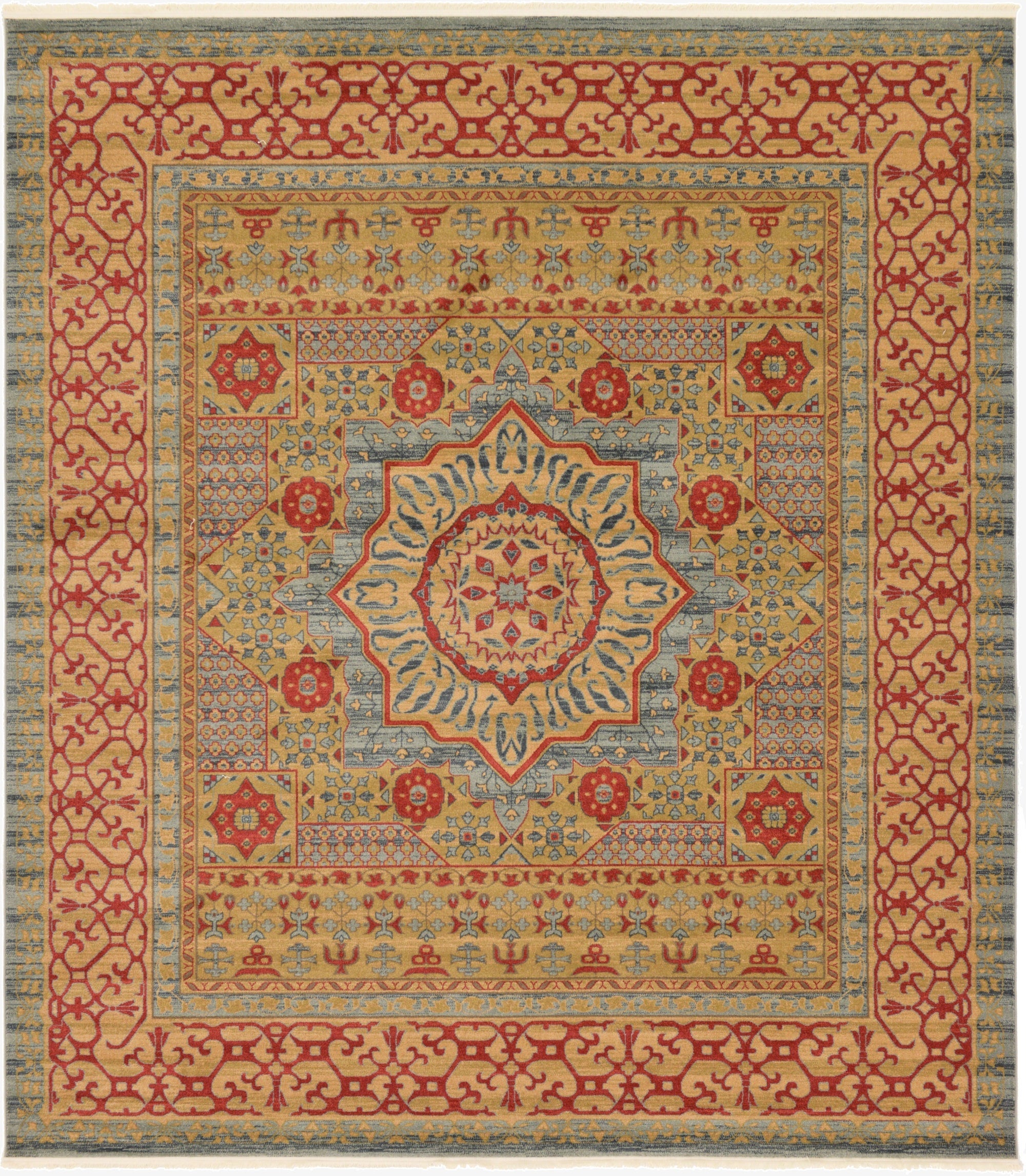 10' x 11' 4 Mamluk Rug