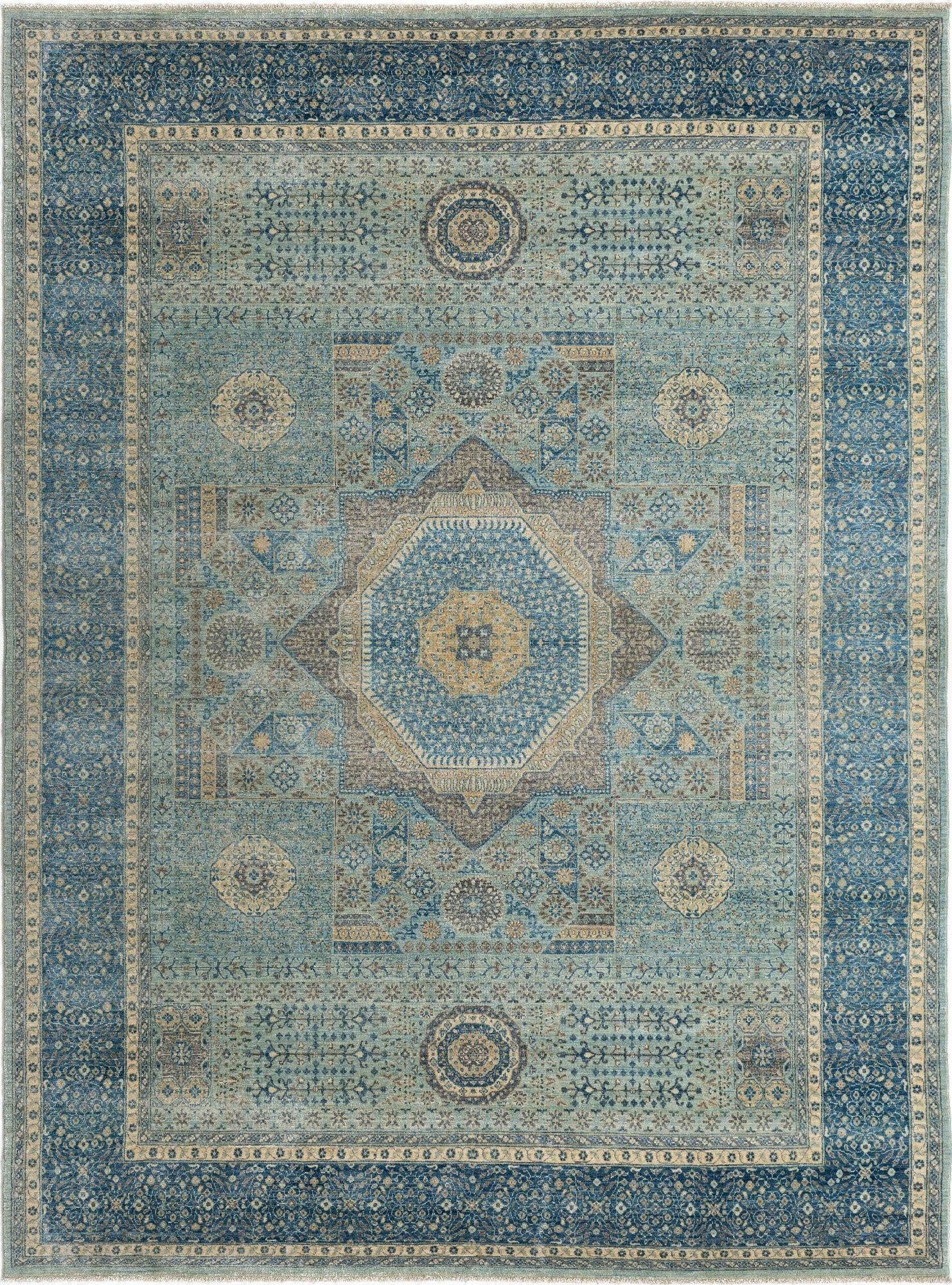 8' 8 x 11' 8  Hand Knotted Mamluk Rug