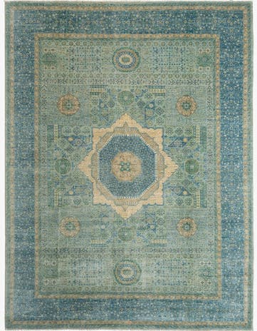 8' 10 x 11' 7 Hand Knotted Mamluk Rug