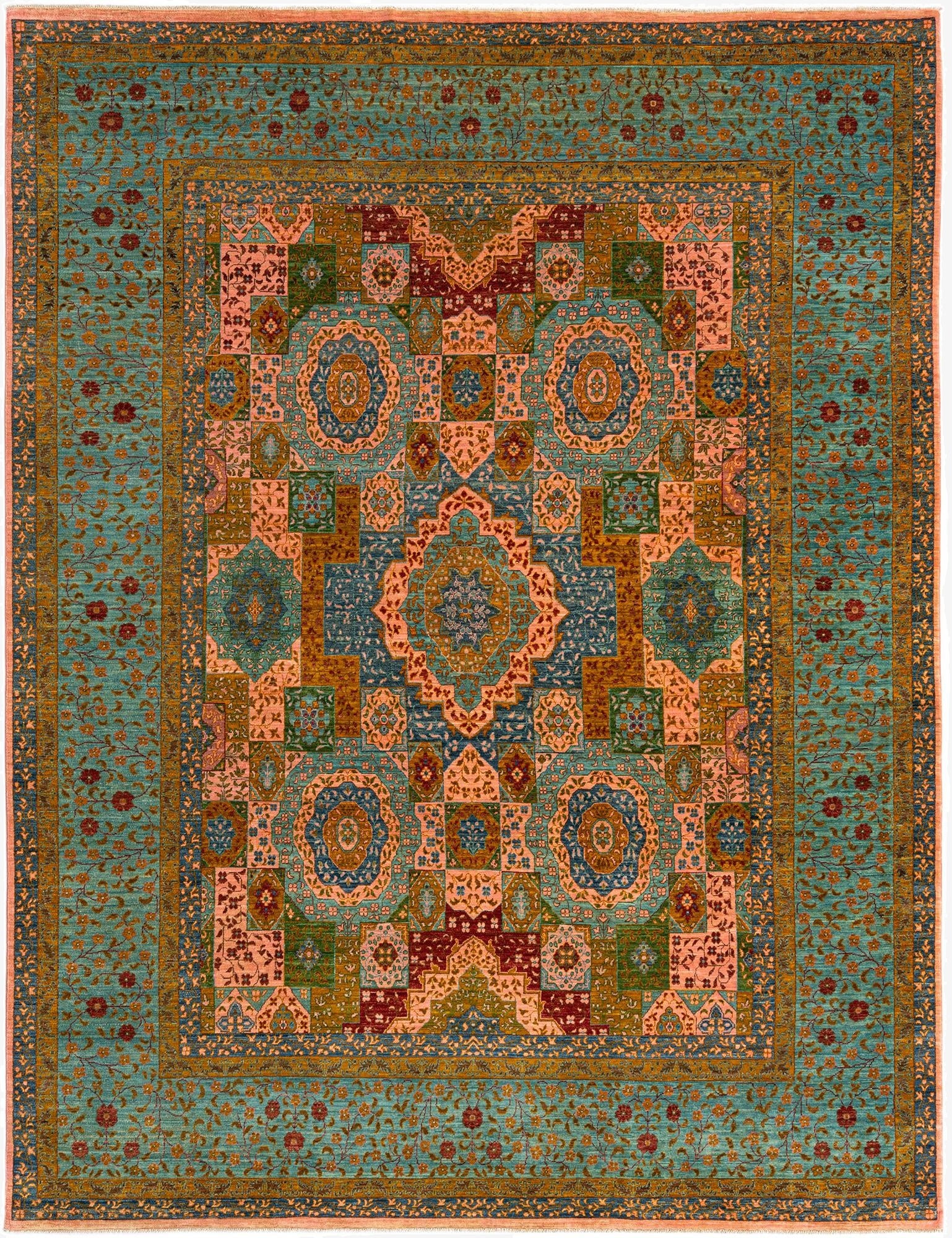 7' 10 x 10' 6 Mamluk Wool Rug
