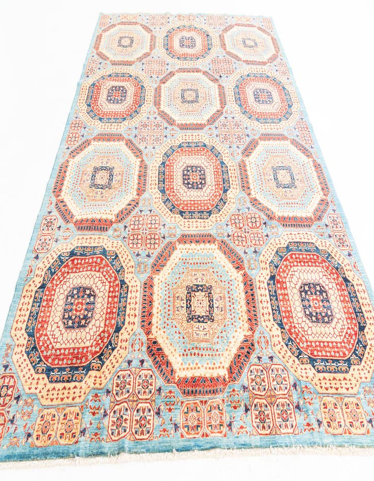 Detail image of 7' x 9' 9  Hand Knotted Mamluk Ziegler Oriental Rug