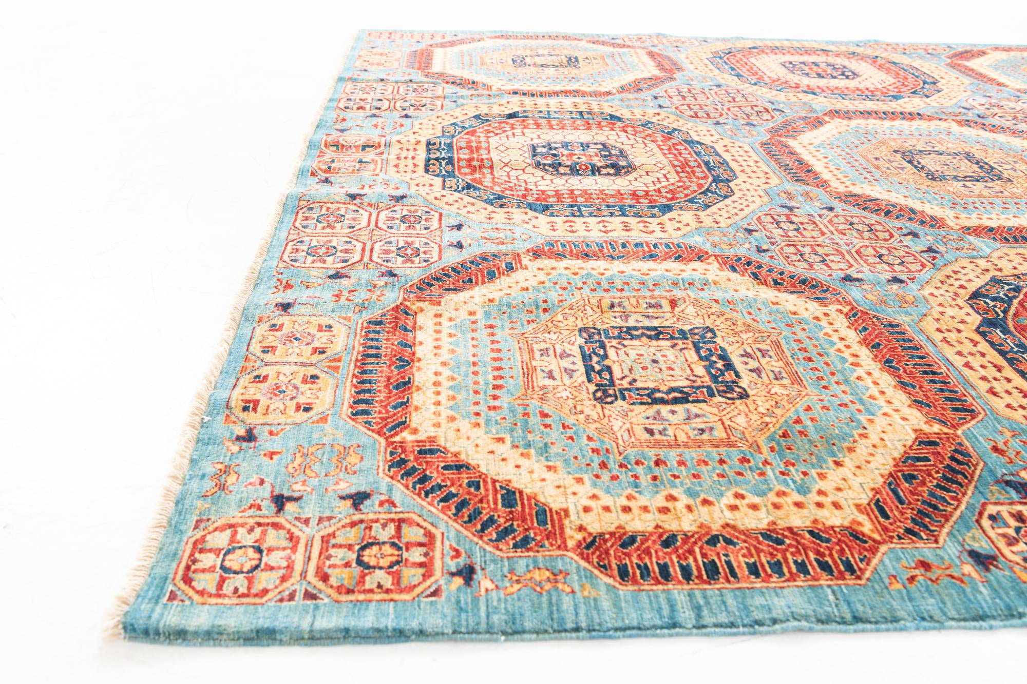 7' x 9' 9 Hand Knotted Mamluk Ziegler Oriental Rug