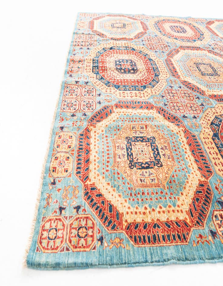 Detail image of 7' x 9' 9  Hand Knotted Mamluk Ziegler Oriental Rug