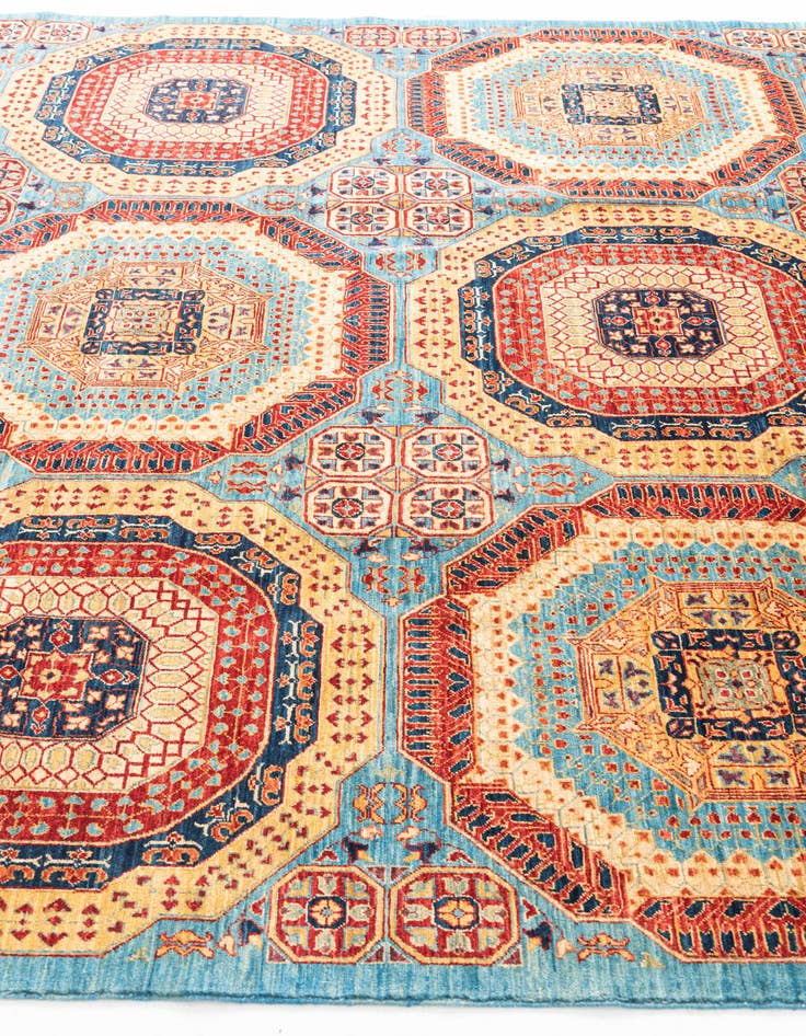 Detail image of 7' x 9' 9 Hand Knotted Mamluk Ziegler Oriental Rug