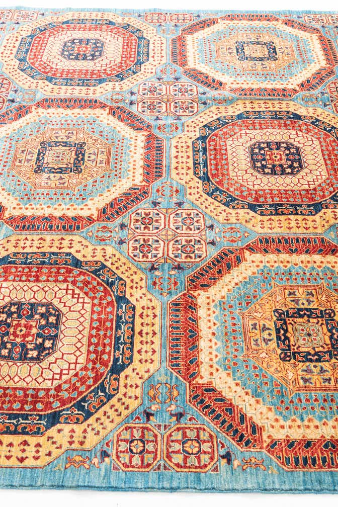 7' x 9' 9 Hand Knotted Mamluk Ziegler Oriental Rug
