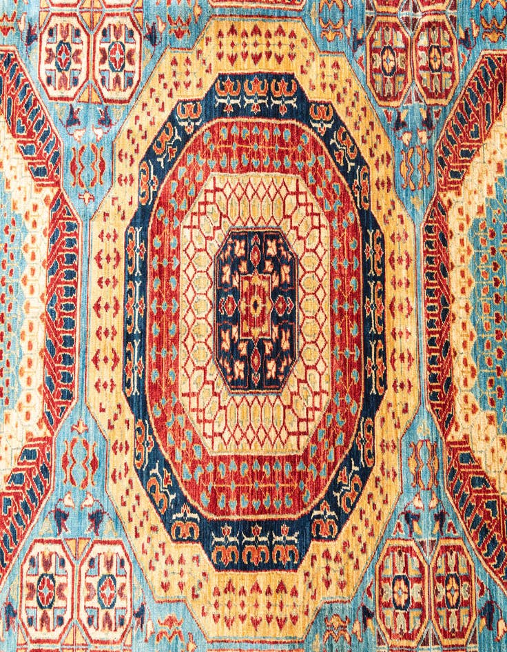 Detail image of 7' x 9' 9  Hand Knotted Mamluk Ziegler Oriental Rug