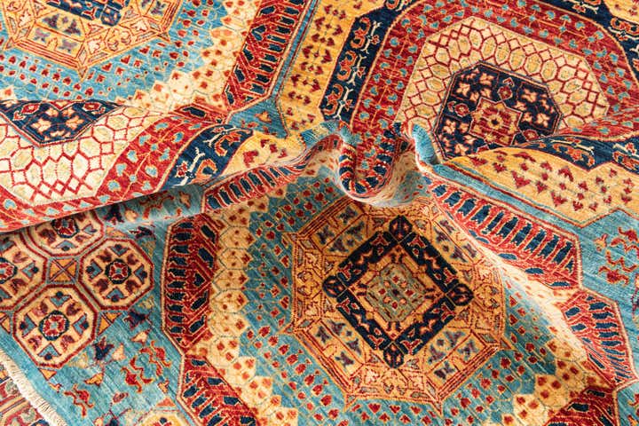 7' x 9' 9 Hand Knotted Mamluk Ziegler Oriental Rug
