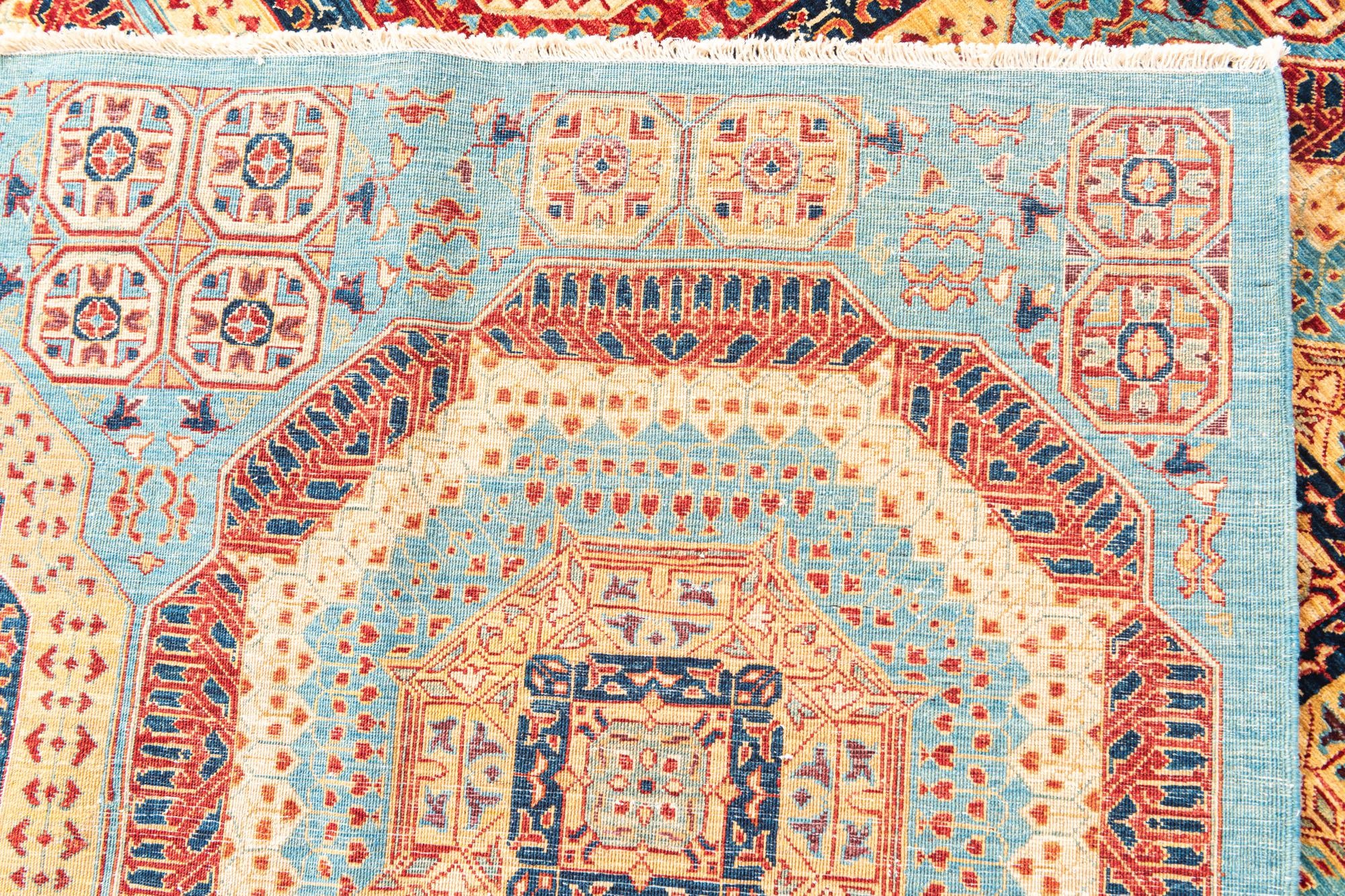 7' x 9' 9 Hand Knotted Mamluk Ziegler Oriental Rug