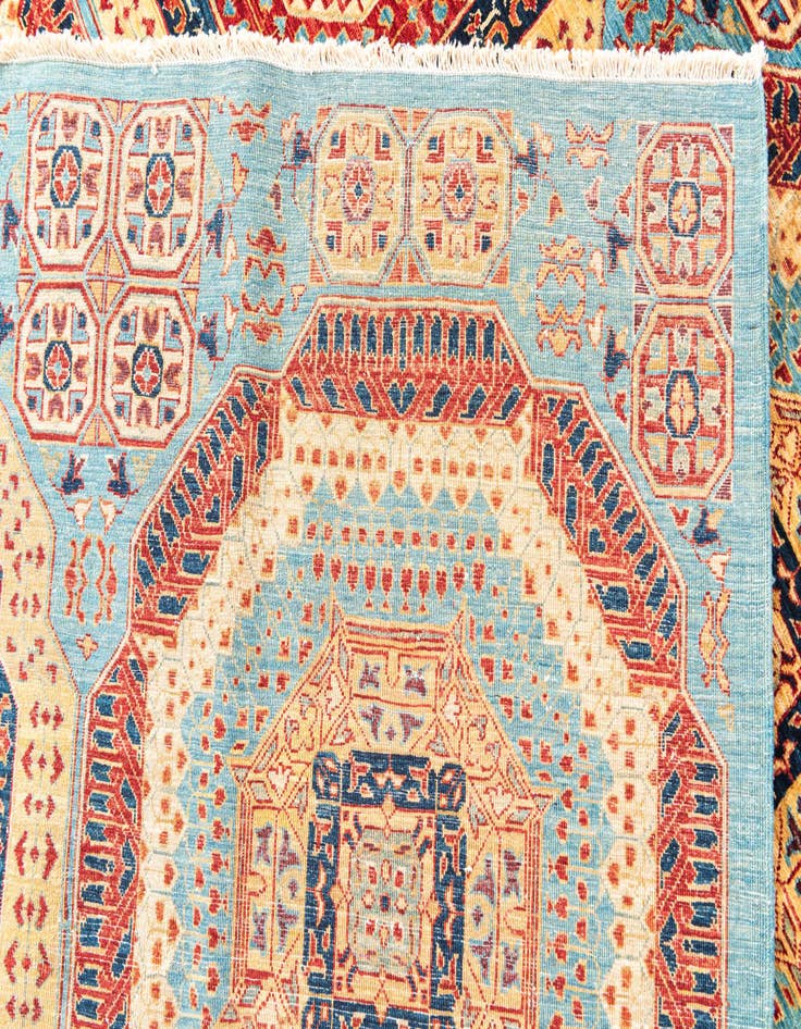 Detail image of 7' x 9' 9  Hand Knotted Mamluk Ziegler Oriental Rug