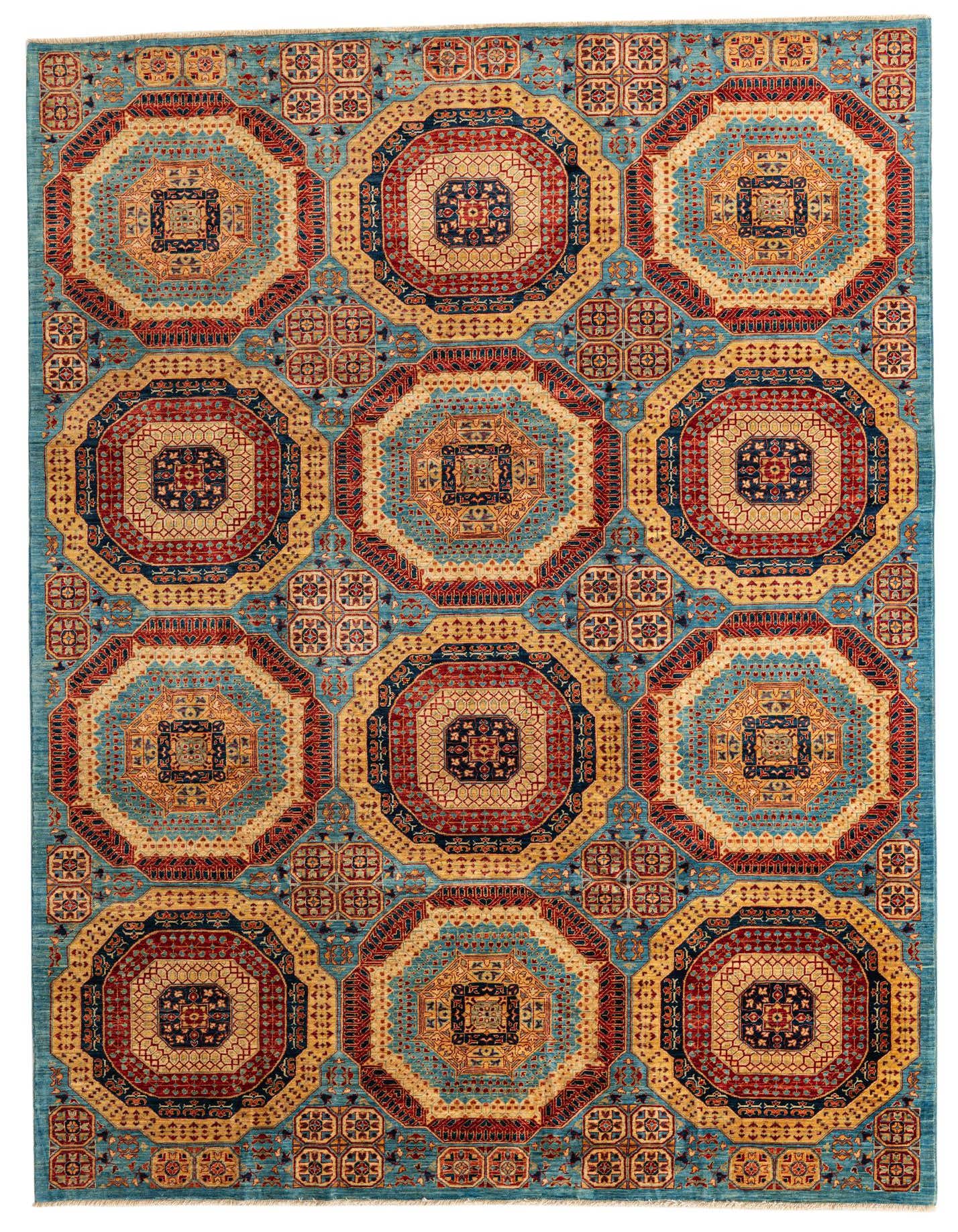 7' x 9' 9 Hand Knotted Mamluk Ziegler Oriental Rug