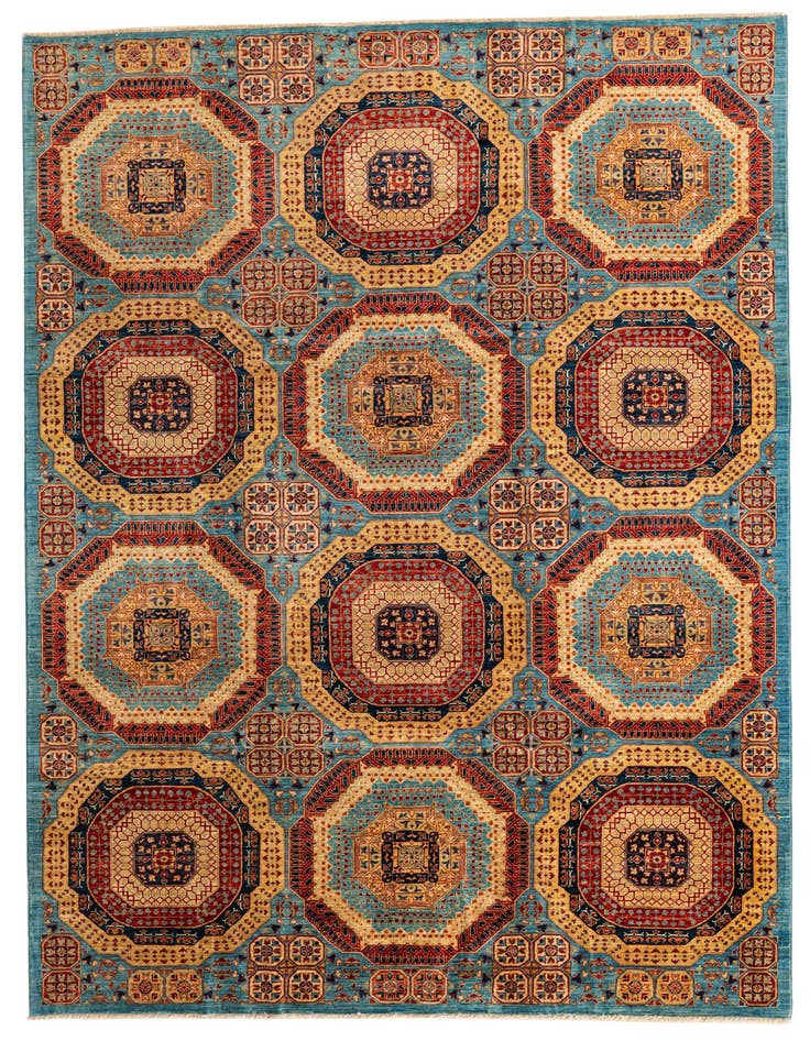 Detail image of 7' x 9' 9 Hand Knotted Mamluk Ziegler Oriental Rug