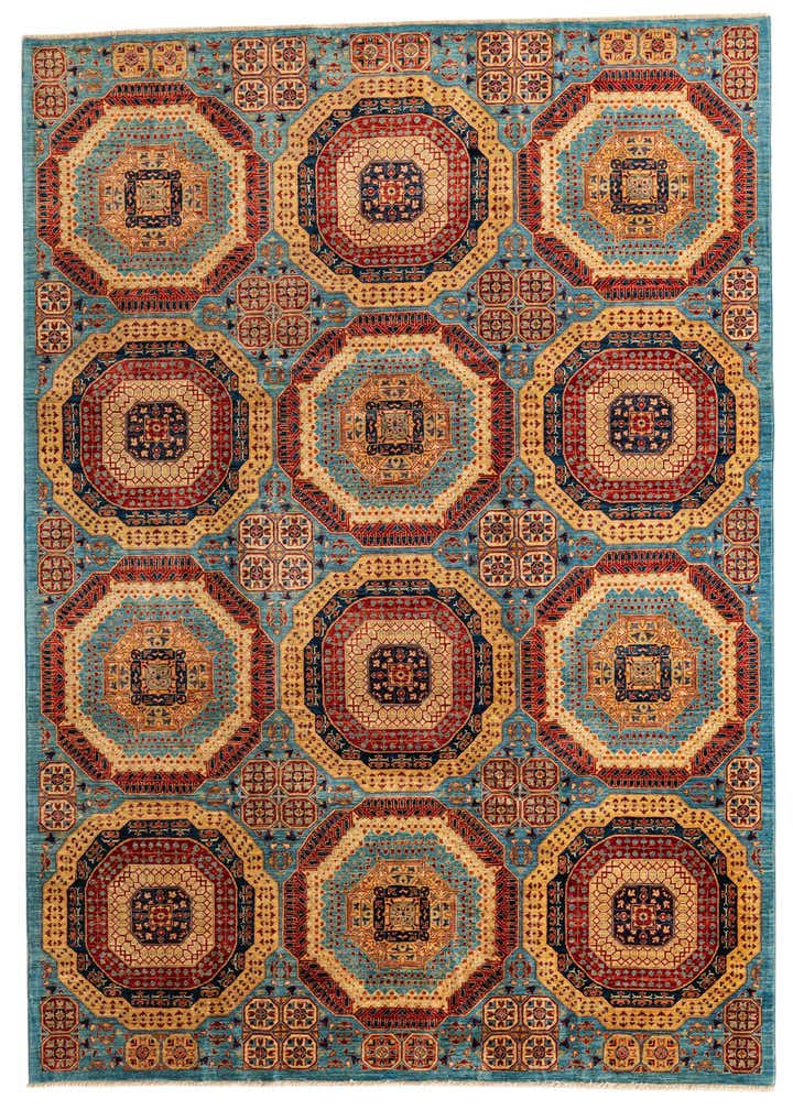 7' x 9' 9 Hand Knotted Mamluk Ziegler Oriental Rug