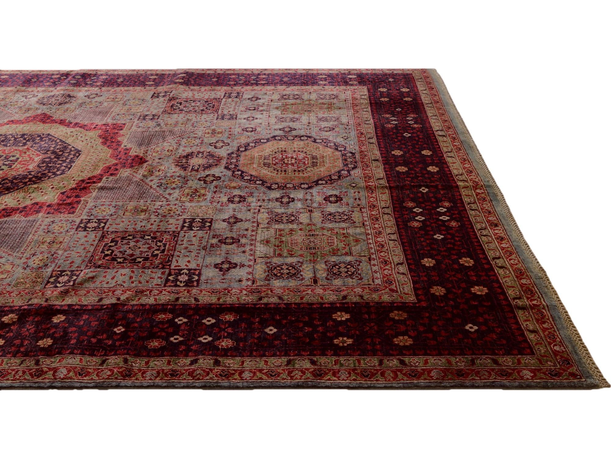 8' 11 x 12' Hand Knotted Mamluk Ziegler Rug