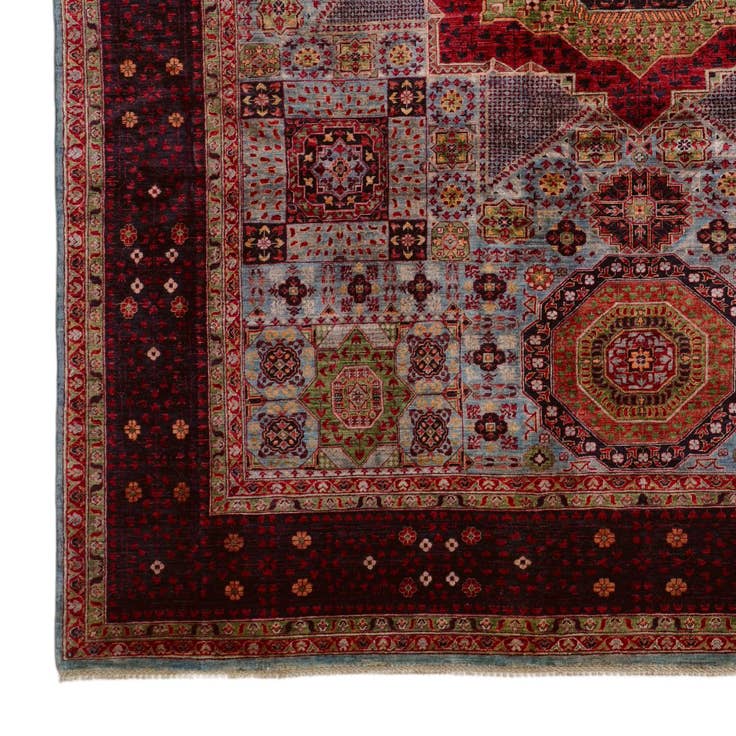 Detail image of 8' 11 x 12' Hand Knotted Mamluk Ziegler Rug
