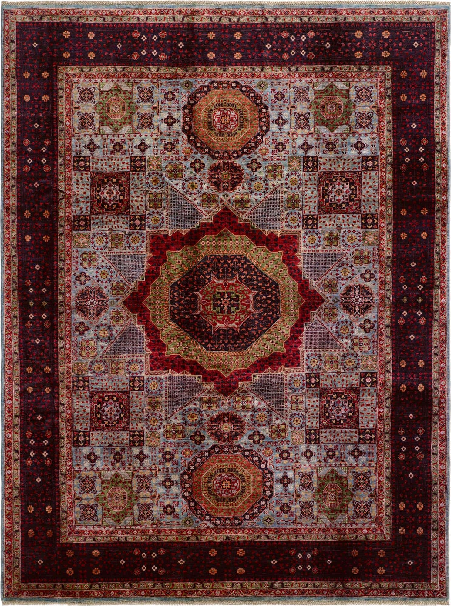 8' 11 x 12' Hand Knotted Mamluk Ziegler Rug