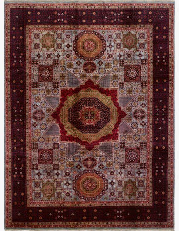 8' 11 x 12' Hand Knotted Mamluk Ziegler Rug