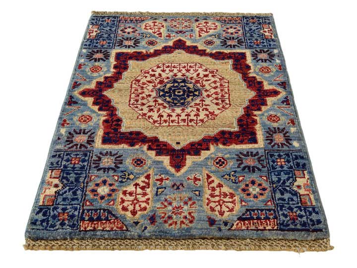 2' 1 x 3' 1 Hand Knotted Mamluk Ziegler Rug
