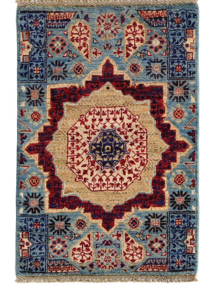 2' 1 x 3' 1 Hand Knotted Mamluk Ziegler Rug