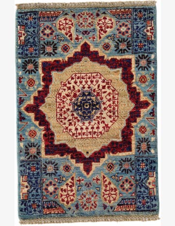 2' 1 x 3' 1 Hand Knotted Mamluk Ziegler Rug