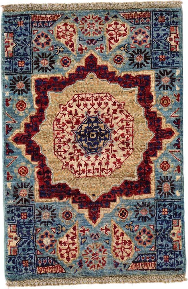 2' 1 x 3' 1 Hand Knotted Mamluk Ziegler Rug