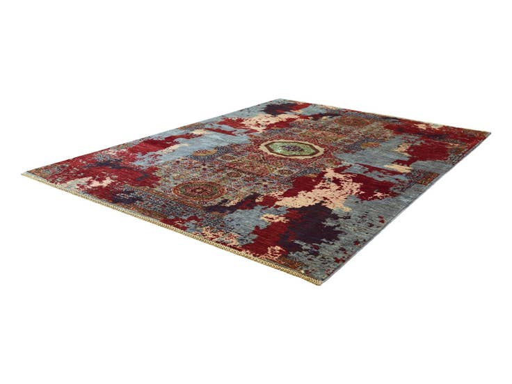 Detail image of 5' 10 x 8' Hand Knotted Mamluk Ziegler Rug
