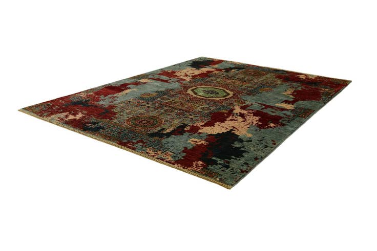 Detail image of 5' 10 x 8' Hand Knotted Mamluk Ziegler Rug