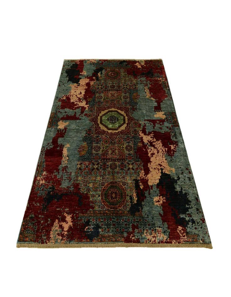 Detail image of 5' 10 x 8' Hand Knotted Mamluk Ziegler Rug