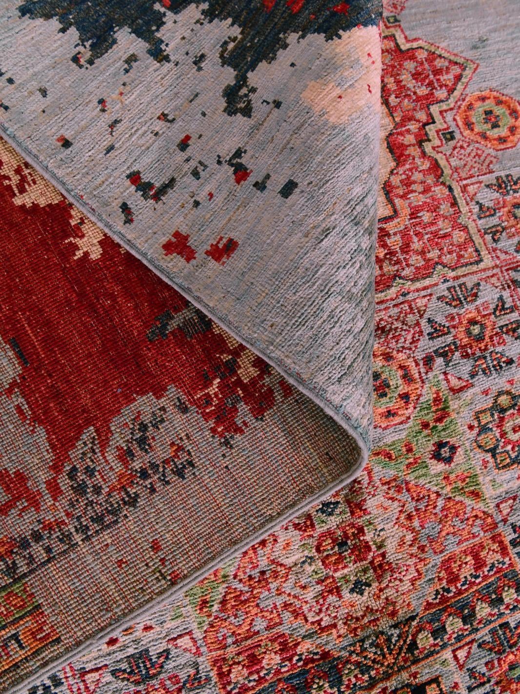 175cm x 245cm Hand Knotted Mamluk Ziegler Rug