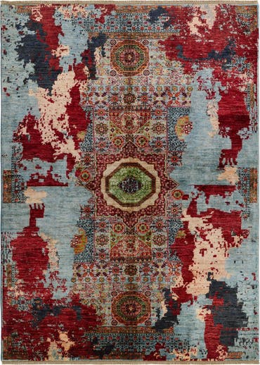  5' 10 x 8'  Hand Knotted Mamluk Ziegler Rug