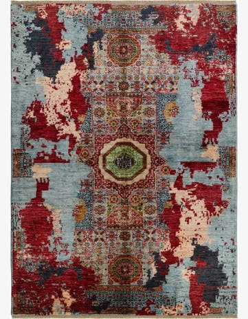 5' 10 x 8' Hand Knotted Mamluk Ziegler Rug