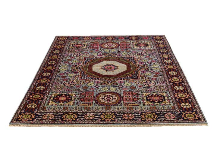 5' 8 x 7' 10 Hand Knotted Mamluk Ziegler Rug