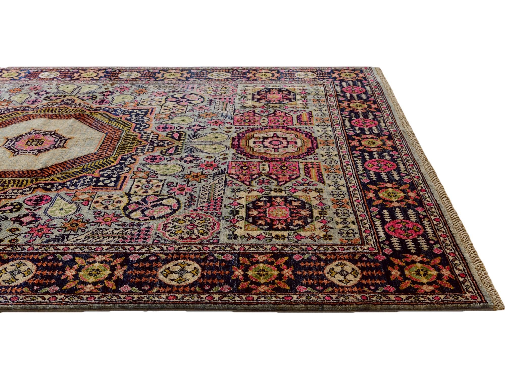 5' 8 x 7' 10 Hand Knotted Mamluk Ziegler Rug