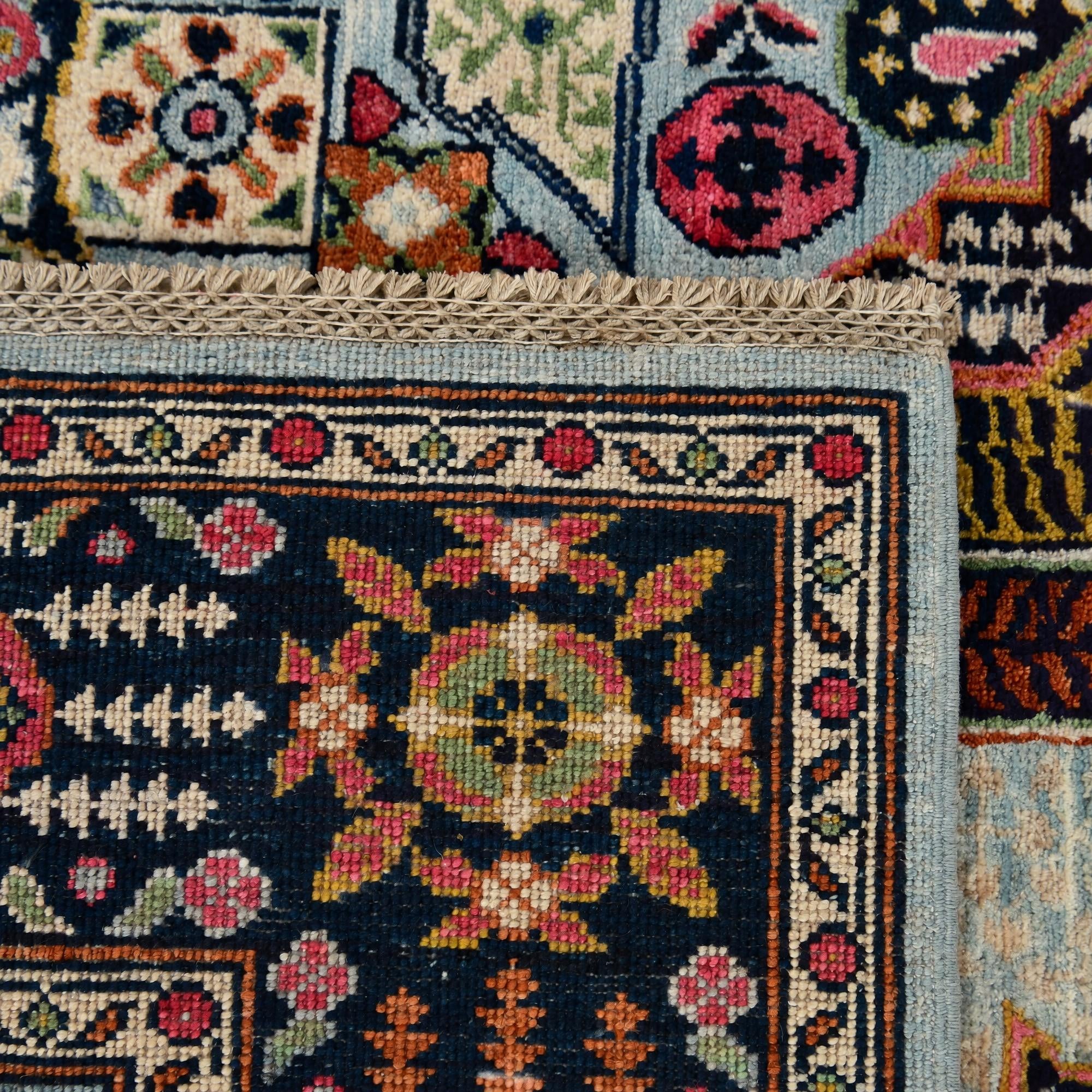 170cm x 240cm Hand Knotted Mamluk Ziegler Rug