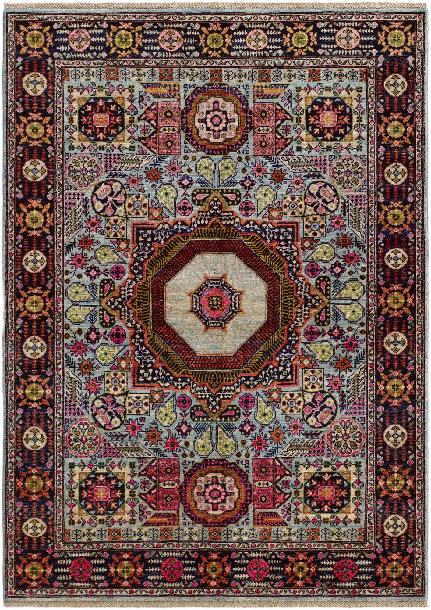 5' 8 x 7' 10 Hand Knotted Mamluk Ziegler Rug