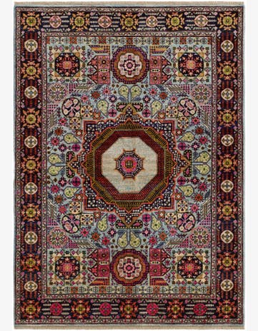 5' 8 x 7' 10 Hand Knotted Mamluk Ziegler Rug