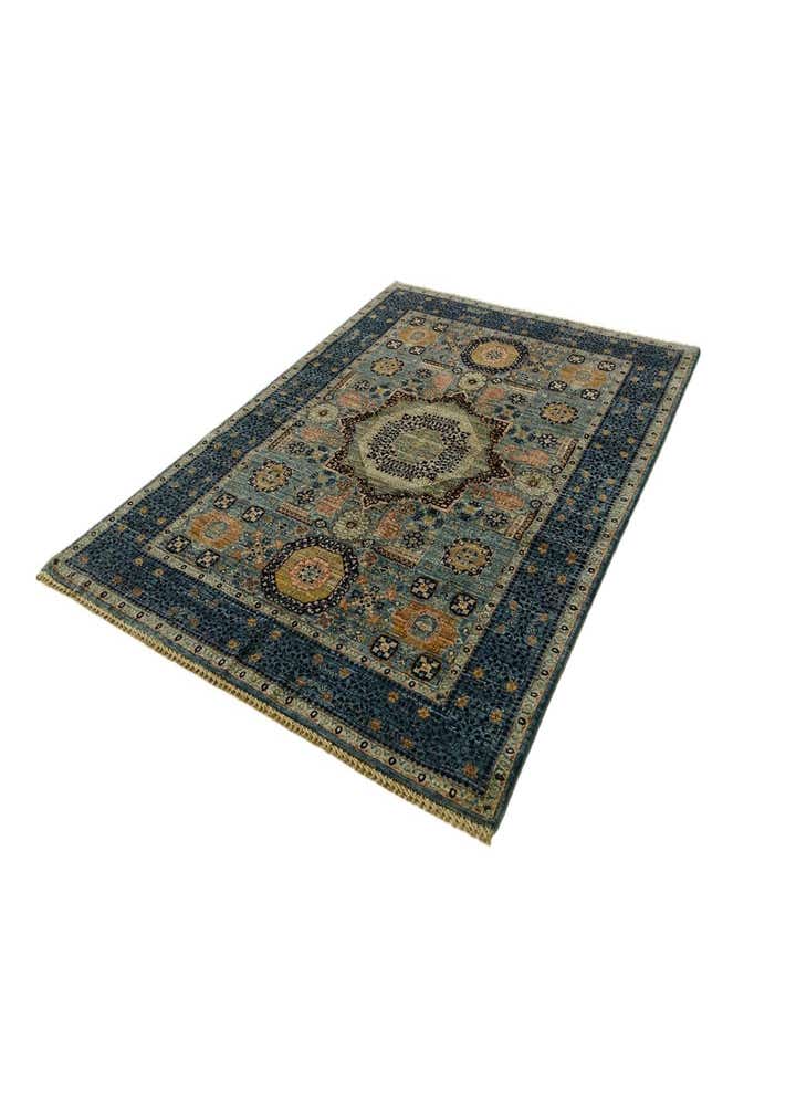 5' 1 x 6' 8 Hand Knotted Mamluk Ziegler Rug