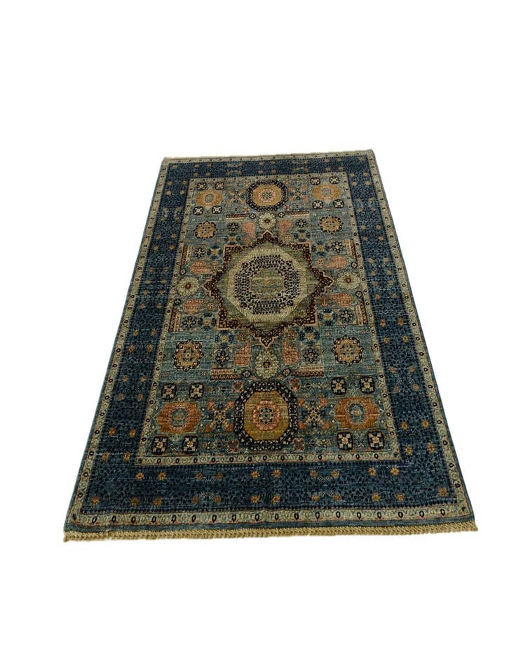 Detail image of 5' 1 x 6' 8 Hand Knotted Mamluk Ziegler Rug