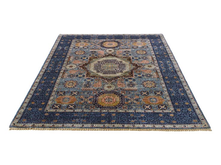 Detail image of 5' 1 x 6' 8 Hand Knotted Mamluk Ziegler Rug