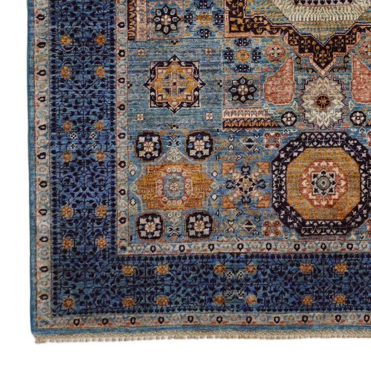 Detail image of 5' 1 x 6' 8 Hand Knotted Mamluk Ziegler Rug