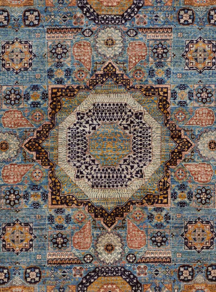 5' 1 x 6' 8 Hand Knotted Mamluk Ziegler Rug