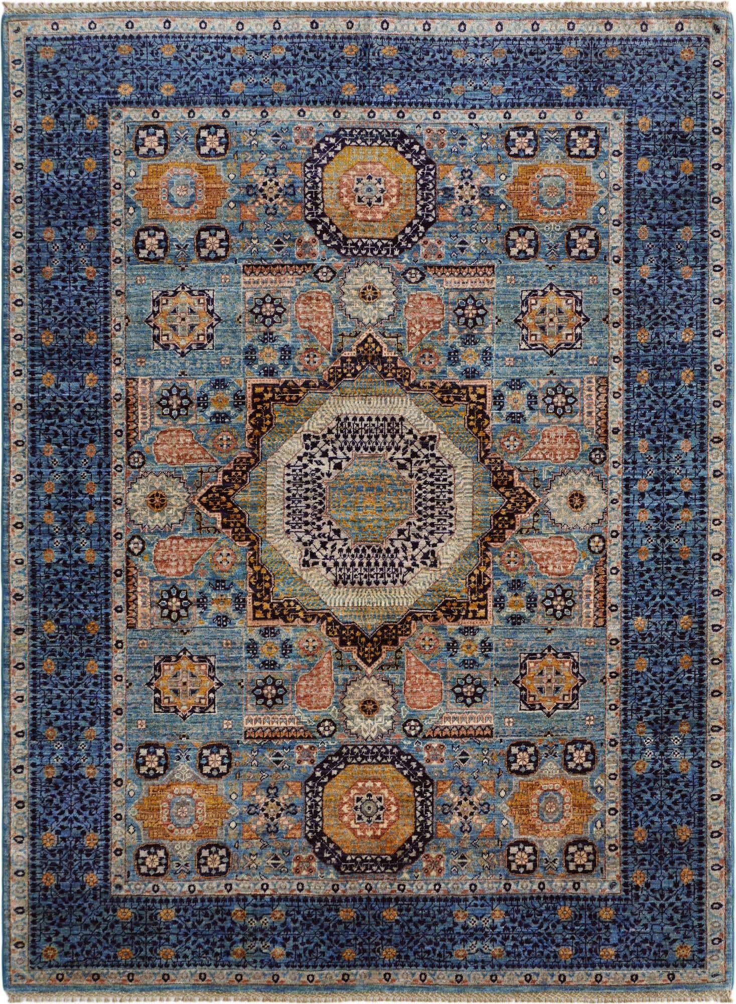 5' 1 x 6' 8 Hand Knotted Mamluk Ziegler Rug