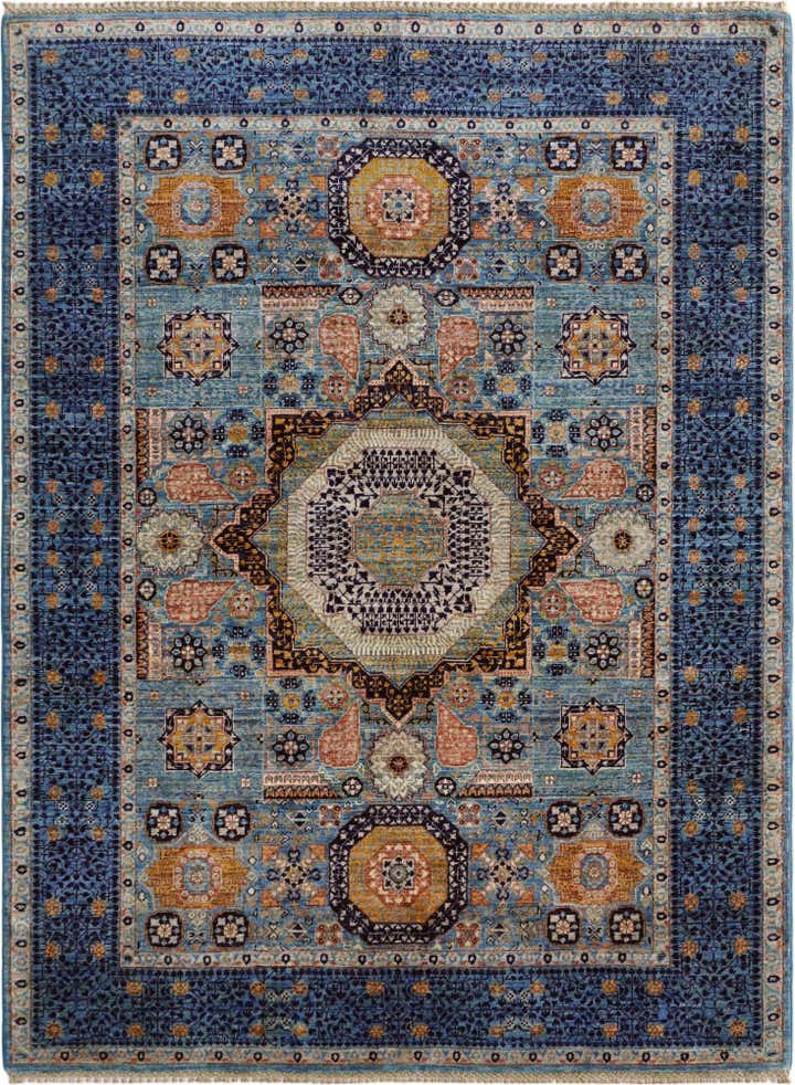 5' 1 x 6' 8 Hand Knotted Mamluk Ziegler Rug