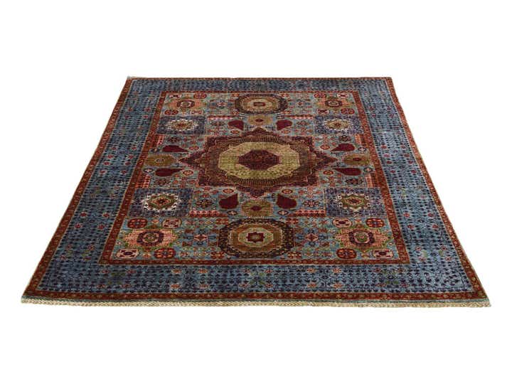 4' 11 x 6' 8 Hand Knotted Mamluk Ziegler Rug