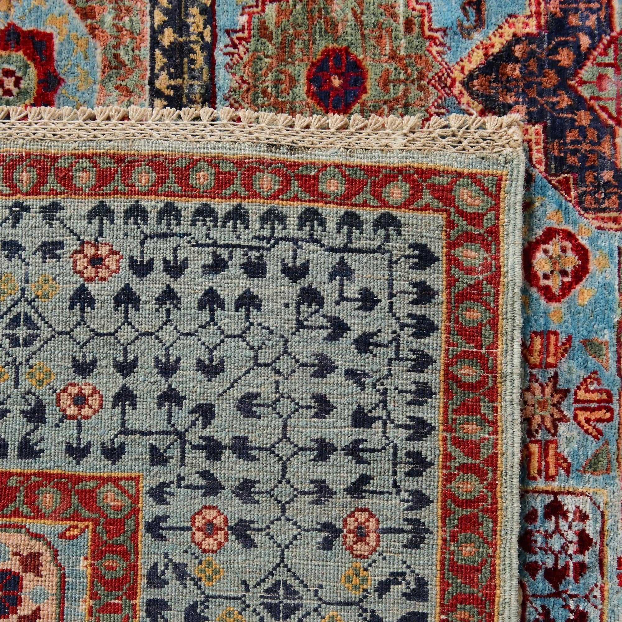 150cm x 205cm Hand Knotted Mamluk Ziegler Rug