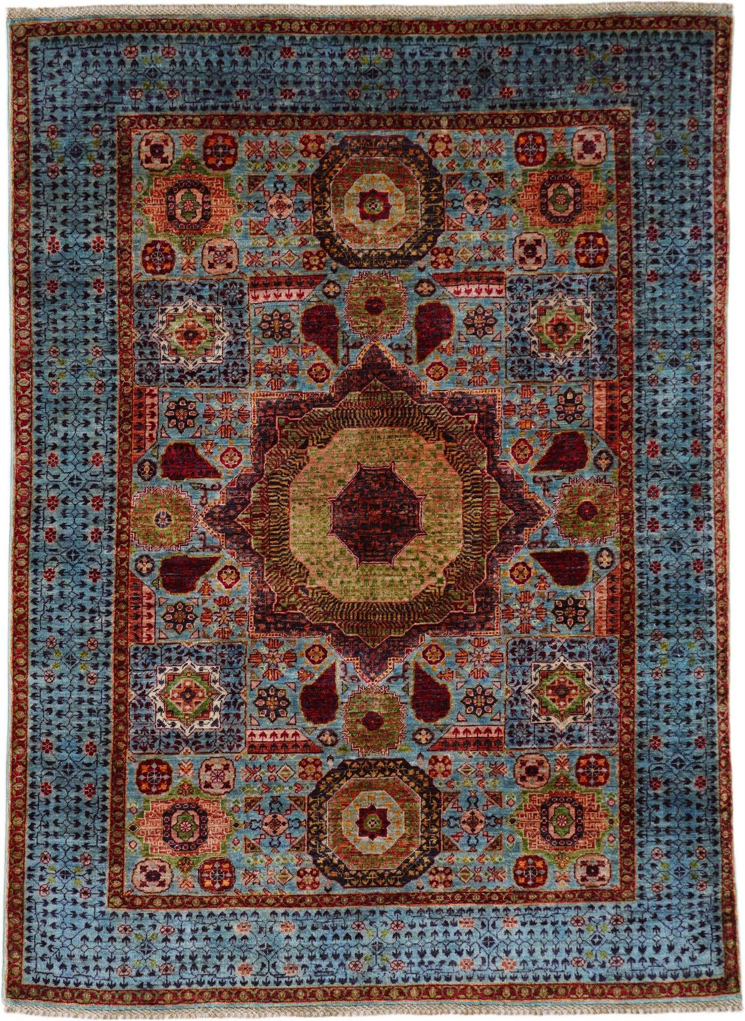 4' 11 x 6' 8 Hand Knotted Mamluk Ziegler Rug