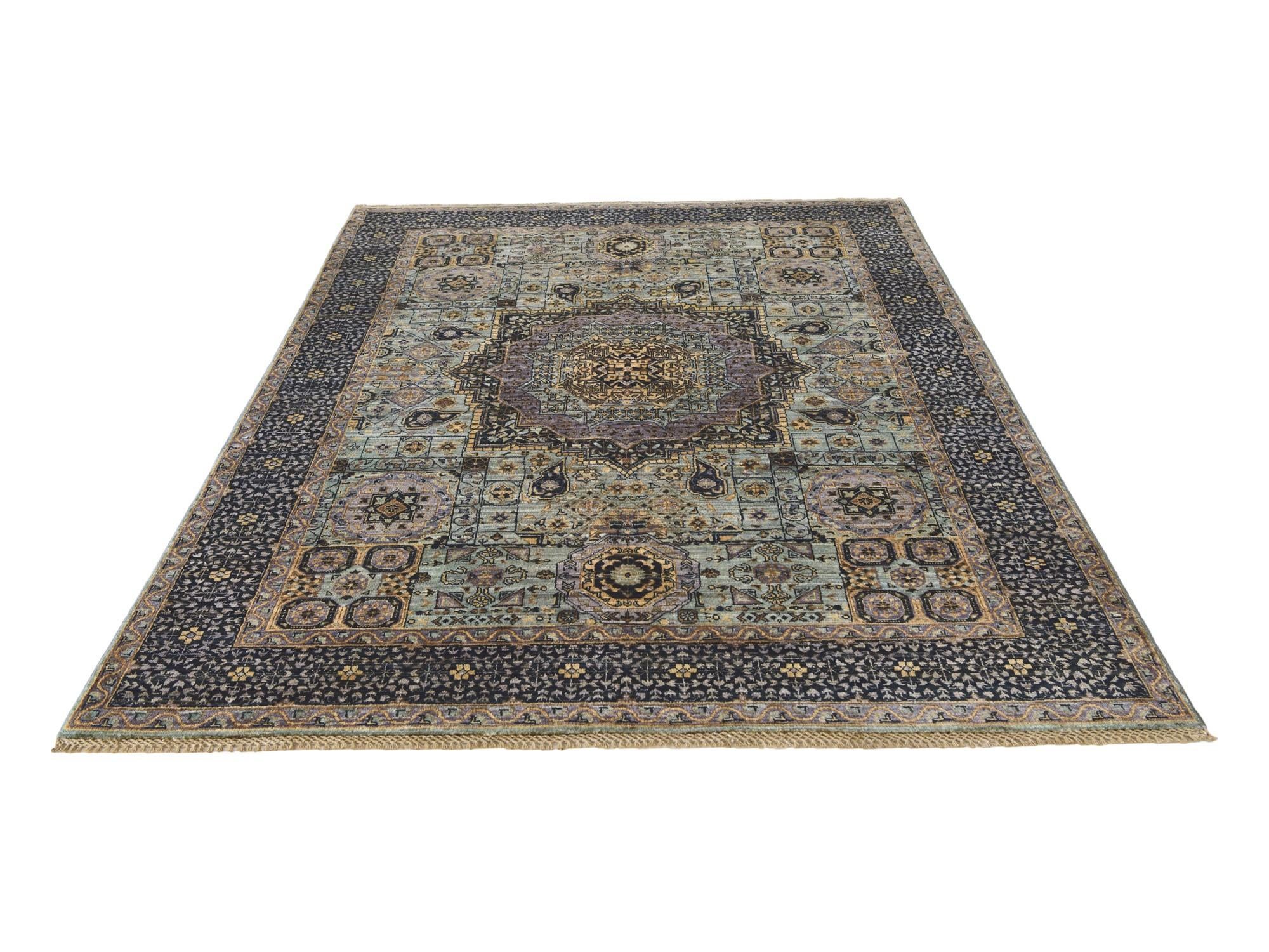 5' x 6' 9 Hand Knotted Mamluk Ziegler Rug