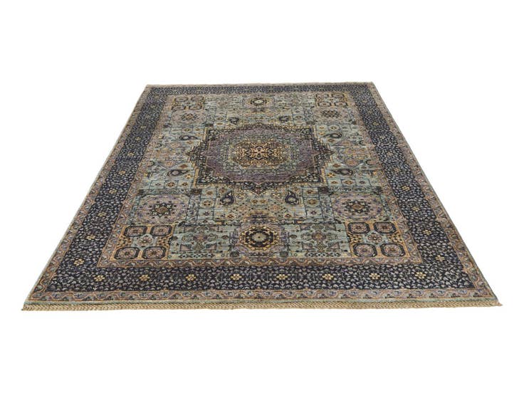 Detail image of 5' x 6' 9 Hand Knotted Mamluk Ziegler Rug