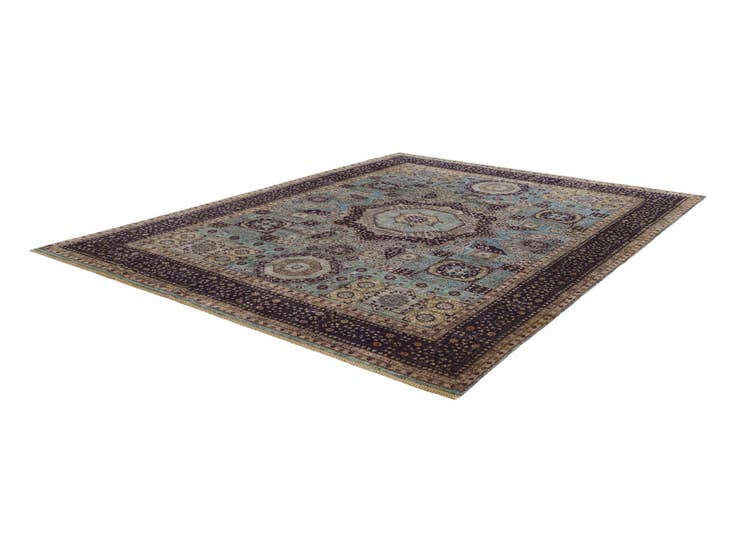 Detail image of 8' 11 x 11' 11 Hand Knotted Mamluk Ziegler Rug