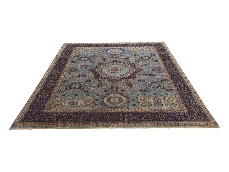 Detail image of 8' 11 x 11' 11 Hand Knotted Mamluk Ziegler Rug
